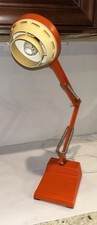 Lámpara de Escritorio Anglepoise Sueca Moderna Anglepoise Naranja Mediados de Siglo Años 60 De Colección *Leer Notas