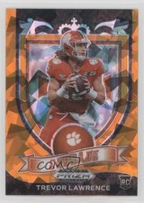 2021 Panini Prizm Draft Picks Crusade Orange Ice Trevor Lawrence #161 18at
