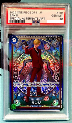 PSA 10 Sanji SEC OP06-119 SP Parallel A Fist of Divine Speed ONE