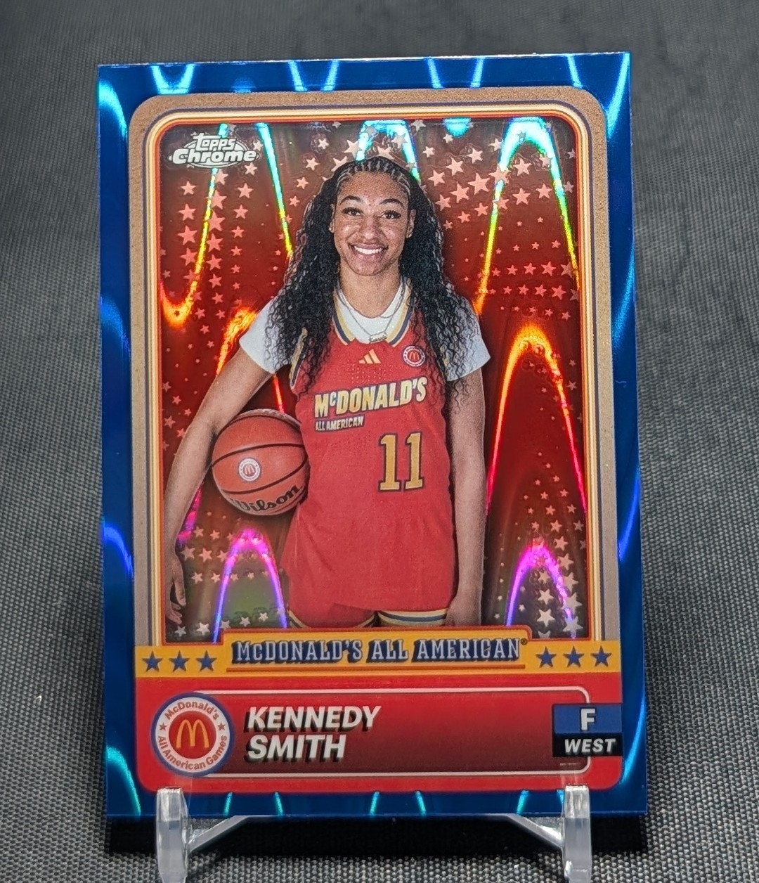Kennedy Smith Blue Refractor 2024 Topps Chrome McDonald's All American #73 USC