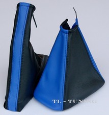 Schaltsack + Handbremssack BLAU-SCHWARZ passend für OPEL ZAFIRA A Bj.99-05 Leder