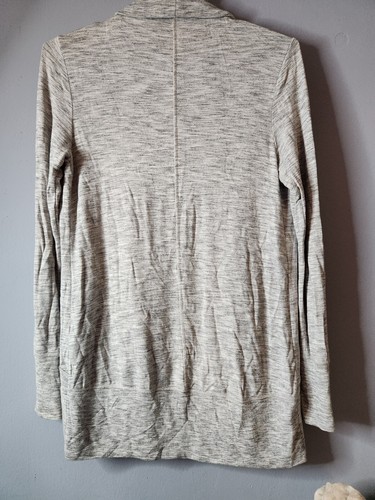 Athleta Sweater Size Small Pranayama Wrap Open Cardigan Space Dye Pockets Soft - Picture 2 of 4