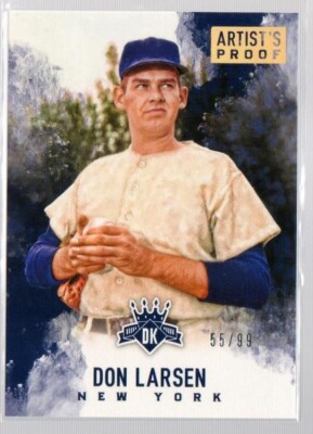 2017 Diamond Kings Variation Artist's Proof Gold /99 Don Larsen (Portrait) #8B