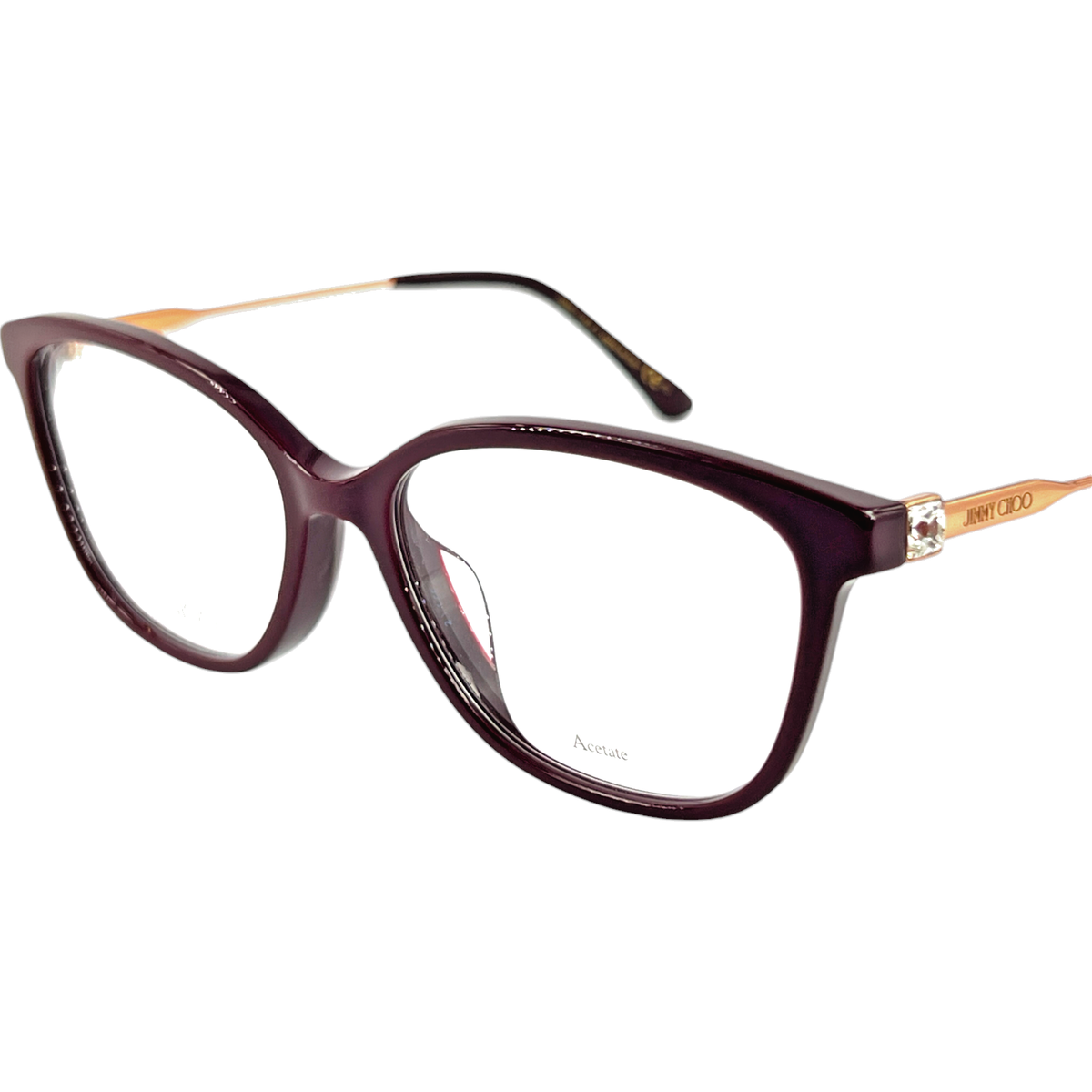 Jimmy Choo JC325F Womens Plastic Eyeglass Frame LHF Burgundy  display picture 1