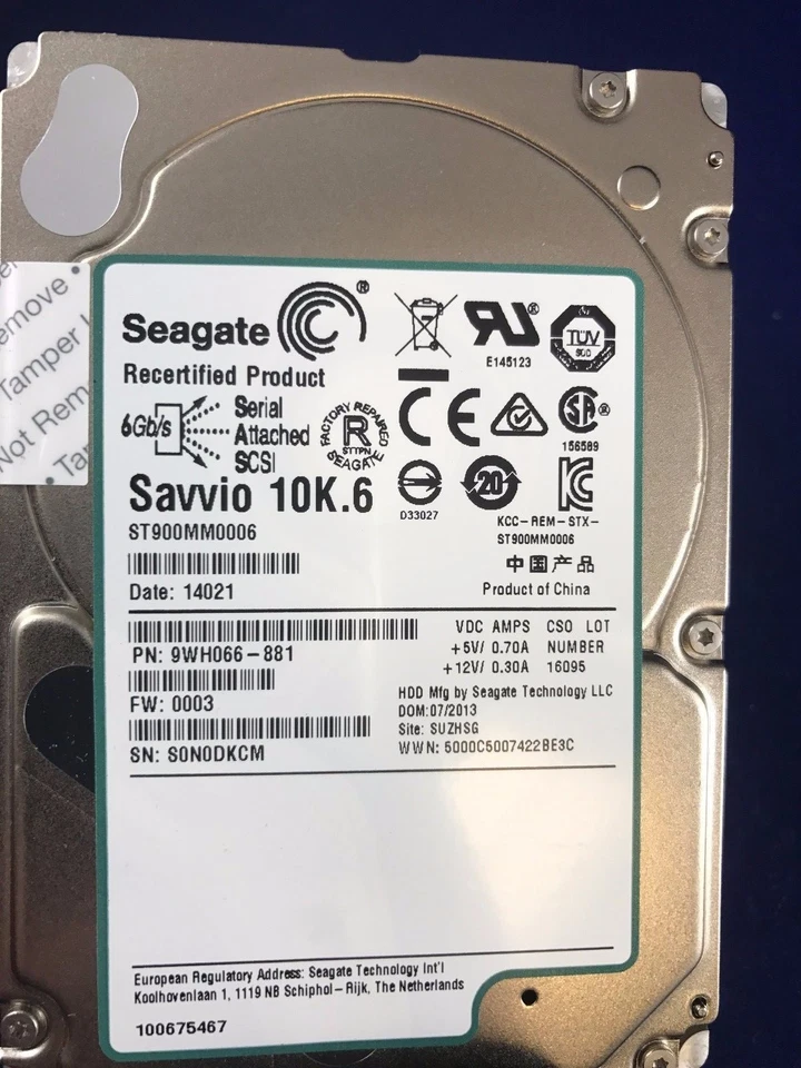 Seagate 900GB 2.5'' Hard Drive 10K.6 SAS 10K ST900MM0006 9WH066-039 - Image 2 of 2