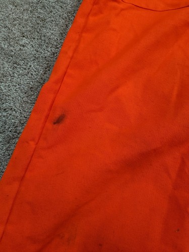 Vintage St Bernice Blaze Orange Coveralls Mens XL USA Made Hand Tailored Chicago - Picture 8 of 17