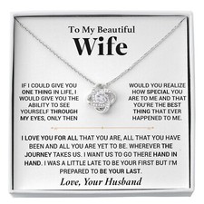 To My Wife Necklace, Christmas Gift For Wife, Christmas Gifts For Her, Wife Gift