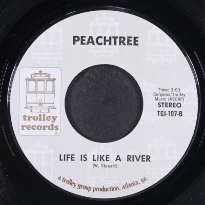 PEACHTREE: stuck in new orleans / life is like a river TROLLEY 7'' Single 45 RPM