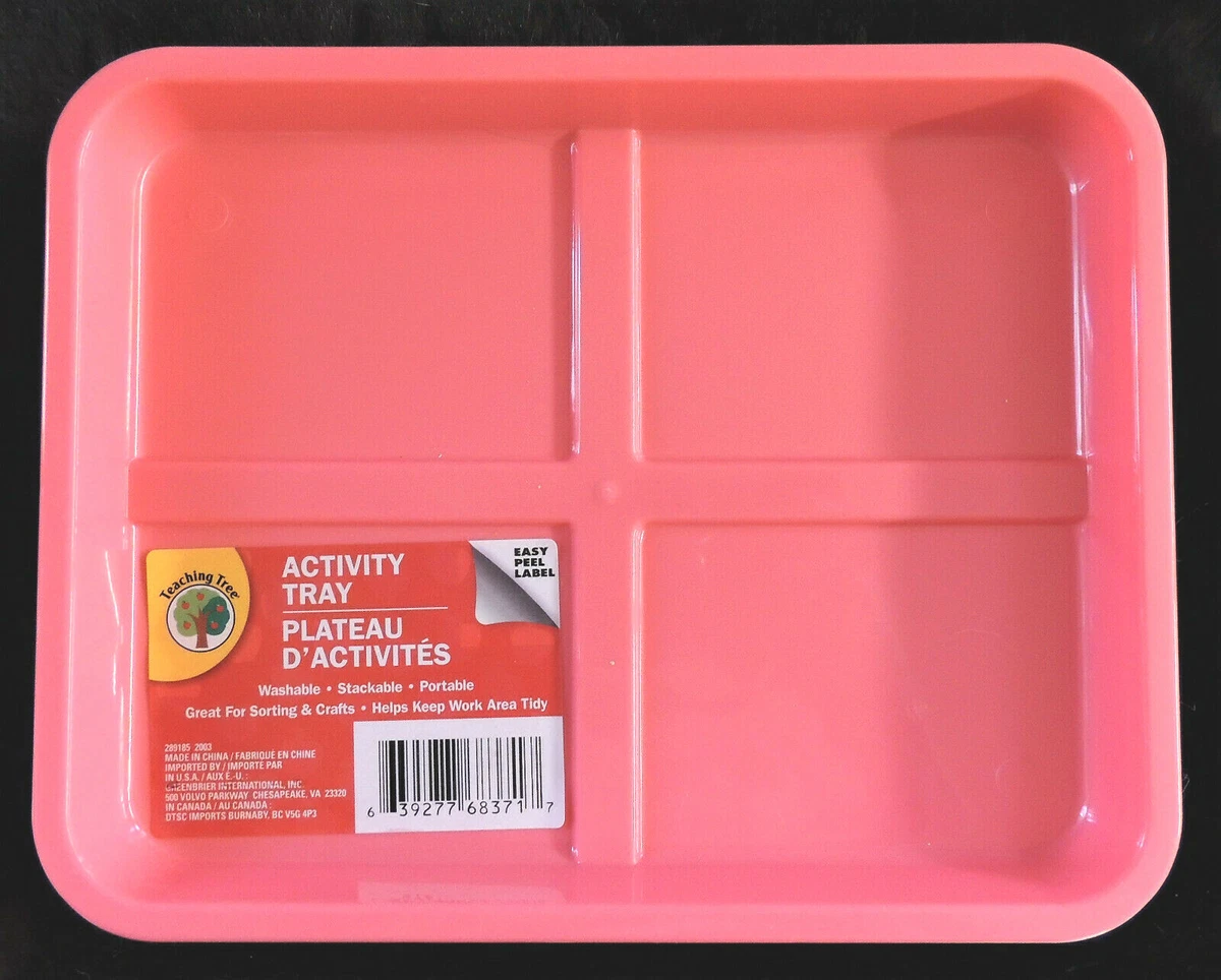 Activity Tray Teaching Tree Sorting Organize Crafts Beading 9.5 x 7.5