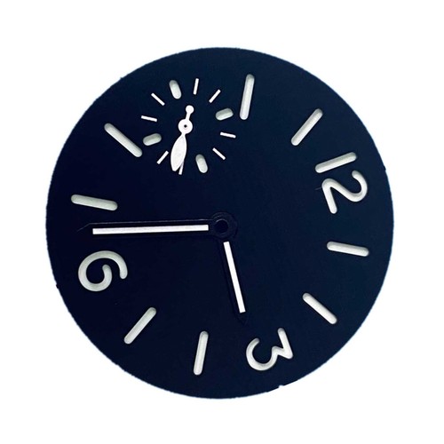 34.5mm Green Luminous Watch Dial With Watch Hands For ETA 6497 ST3600 Movement B - Picture 4 of 9