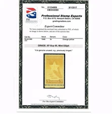 EXCEPTIONAL GENUINE SCOTT #969 MINT OG XXLH PSE CERT GRADED XF-SUPERB 95