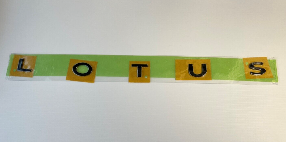 Genuine Lotus BLACK Emblem Letters Badge 2023 Emira Black Edition