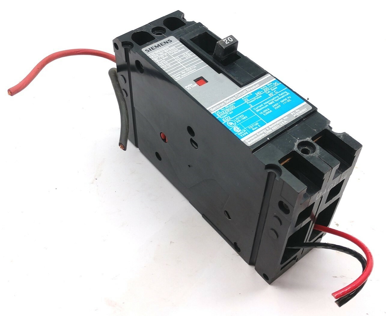 Siemens ED22B020 Circuit Breaker On/Off Disconnect Operating Lever ...