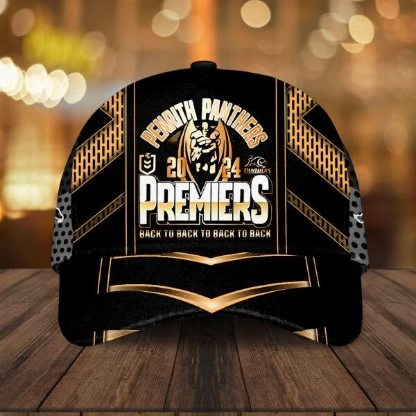 Penrith Panthers Classic Cap 2025, Penrith Panthers Team Football Game Day Caps, Football Caps