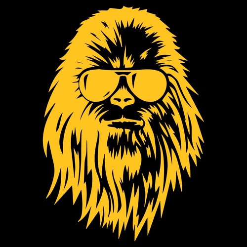 6.5" CHEWBACCA Vinyl Decal Sticker Car Window Laptop Star Wars Wookie Chewy - Picture 10 of 24
