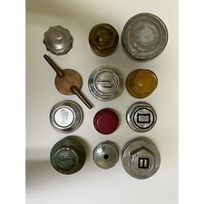 Lot Qty 12 Antique Vintage Chrysler Ford Plymouth Other Threaded Hub Caps Lot Qty 12 Antique Vintage Chrysler Ford Plymouth Other Threaded Hub Caps