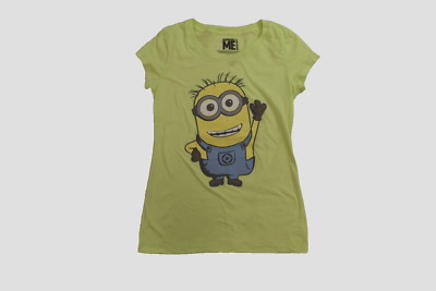 Despicable Me Minion Made Juniors Funny Minions Waving Funny Shirt New M(7/9)