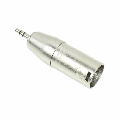 Mini Jack Stereo 3.5mm 1/8  Male TRS to XLR 3-Pin Male Mic Audio Adapter