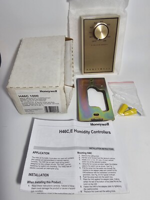 Honeywell H46C 1000 Wall Mounted Humidistat -New In Open Box