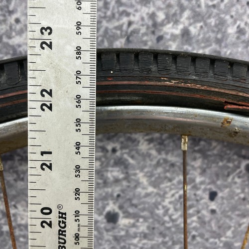 Vintage Muscle Bike 24 in Rear Wheel 333 3 Speed Muscle Red Line Tire Huffy - Picture 12 of 17