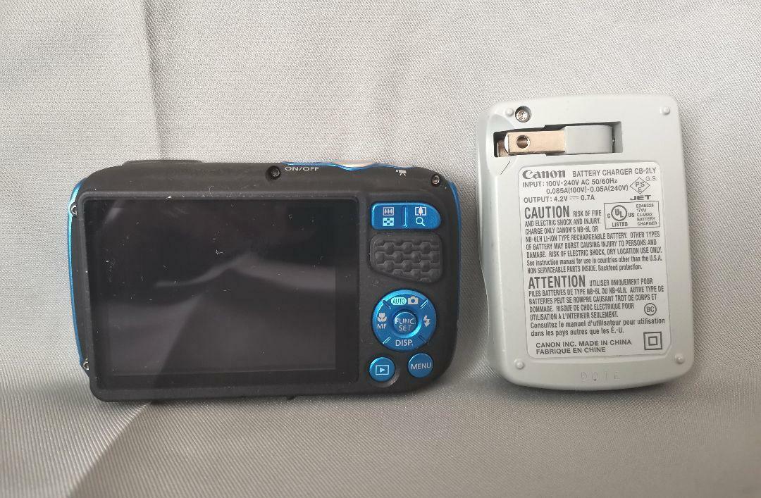 Canon PowerShot D30 ブルー 未使用品 Canon Digital Camera Power Shot D30 Blue 5x Optical Zoom