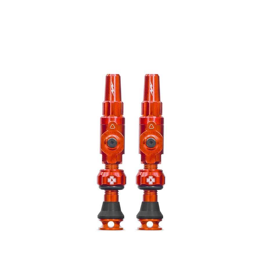 Бескамерный клапан Muc-Off Big Bore Lite, Presta, 30 мм, Оранжевый, Пара