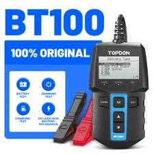 TOPDON BT100 12V Automotive Battery Tester Cranking Tester Charging Test GEL EFB