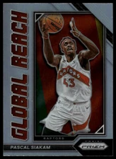 2022-23 Panini Prizm #4 Pascal Siakam Global Reach Prizms Silver