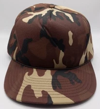 Vintage WINNER Renaissance International Foam Camouflage Double Snap Trucker Hat