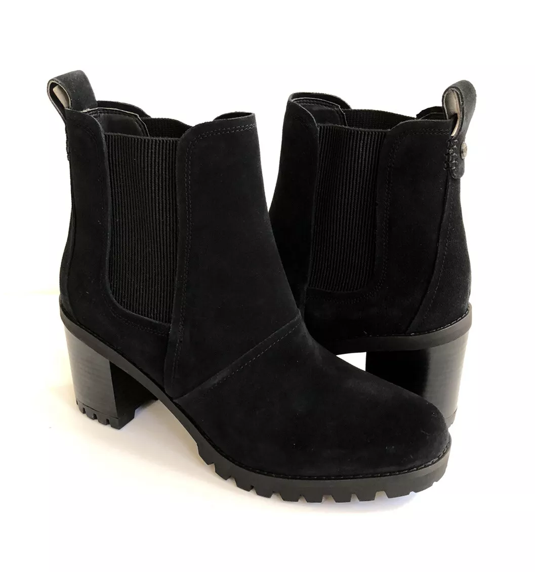 Black heeled on sale ugg boots