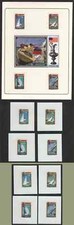 Grenada 1987 America's Cup set and SS MASTER PROOFS on glossy plastic (x13)