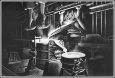 Steel Soup Boris Artzybasheff Surreal Industrial Machine Age Giclée Art Print