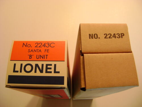 Boîtes de reproduction sous licence moteur Lionel 2243 Santa Fe AB - Photo 1/7