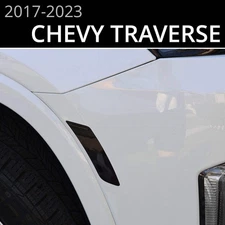 BocaDecals Side Market Tint Blackout Decal Set For 2018-2023 Chevy Traverse