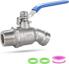 304 Stainless Steel 3/4" Hose Bib, Heavy Duty Outdoor Faucet, Lead-Free Outdoo