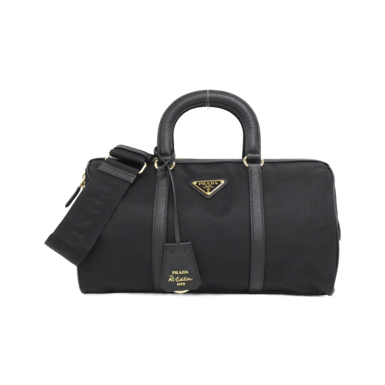 Authentic PRADA 1BB233 Boston Bag in Black - Style #2600077752697