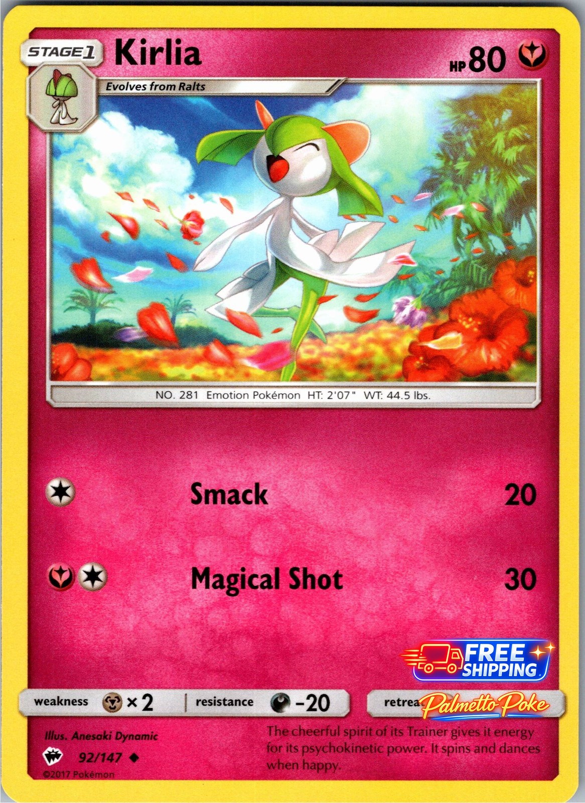 Kirlia 92/147 Uncommon SM - Burning Shadows Pokemon NM/LP