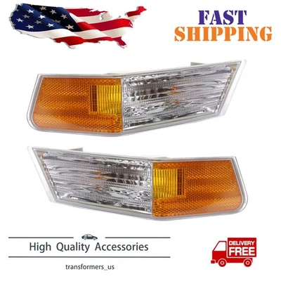 parking light turn signal directional lamp front pair set fit 07-17 jeep patriot - Image 1 of 4