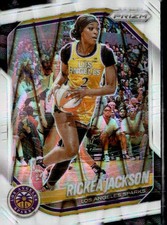 2025 Panini Prizm WNBA #118 Rickea Jackson White Seismic Prizms