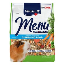 Vitakraft Menu Premium Guinea Pig Food - 5 Pound (Pack of 1), Blacks & Grays 