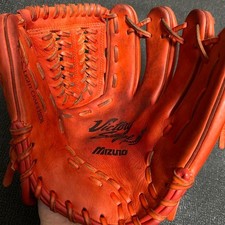 Mizuno Victory Stage (Adult) Soft Baseball Glove Orange 199