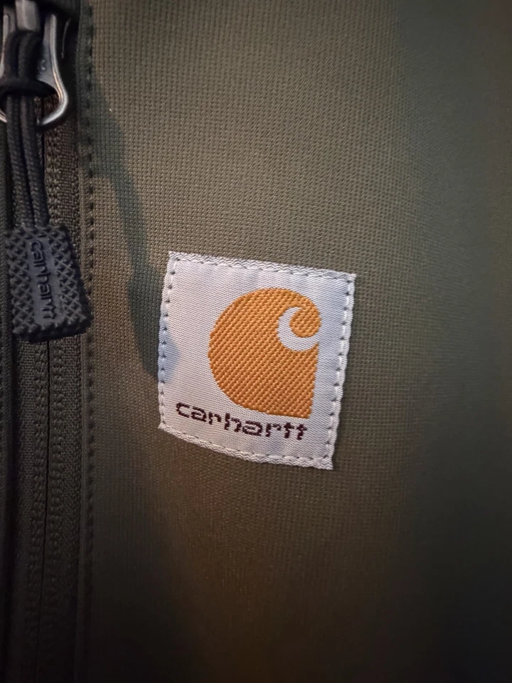 Chaqueta Cathartt Para Hombre Softshell Rain Defender Color Musgo Talla 2XL Alta Foto 2 de 3