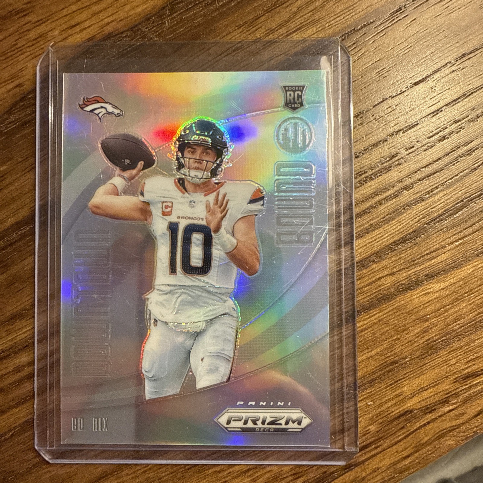 2024 Panini Prizm Deca - Downtown Bound Bo Nix #3 Silver Prizm (RC)