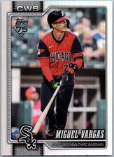 2026 Topps Rainbow Foil Miguel Vargas Parallel Card #329 White Sox