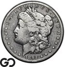 1892-CC Morgan Silver Dollar Coin, Better Date Carson City Issue