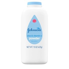 Johnson's Baby Powder, Naturally Derived Cornstarch with Aloe  Vitamin E, 15 Oz