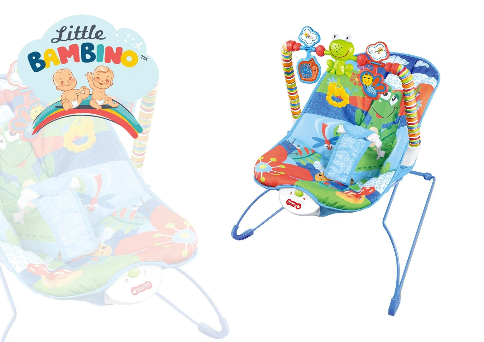 Baby Rocker Bouncer Balance Chair Infant Reclining Feeding Seat Music Vibration