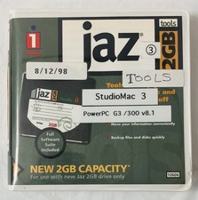 Iomega Jaz 2GB Disk Cartridge w/ Original Case Used Blank Media Vintage Storage
