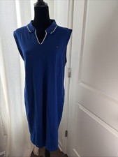Tommy🇺🇸Hilfiger💙 Blue Midi/Tunic/Y2K Preppy/Cottage~Core/Sport/Tennis/Sz~XL💥