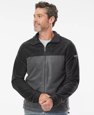 Columbia Steens Mountain Fleece Jacket 2.0 Full Zip Two Tone Gray Size M ~ NWT